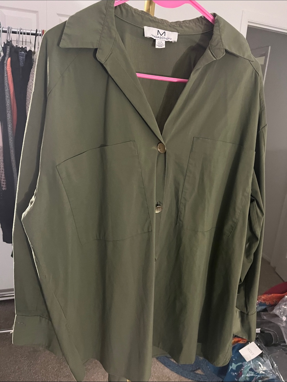 MAGASCHONI BUTTON DOWN Shirt- Large